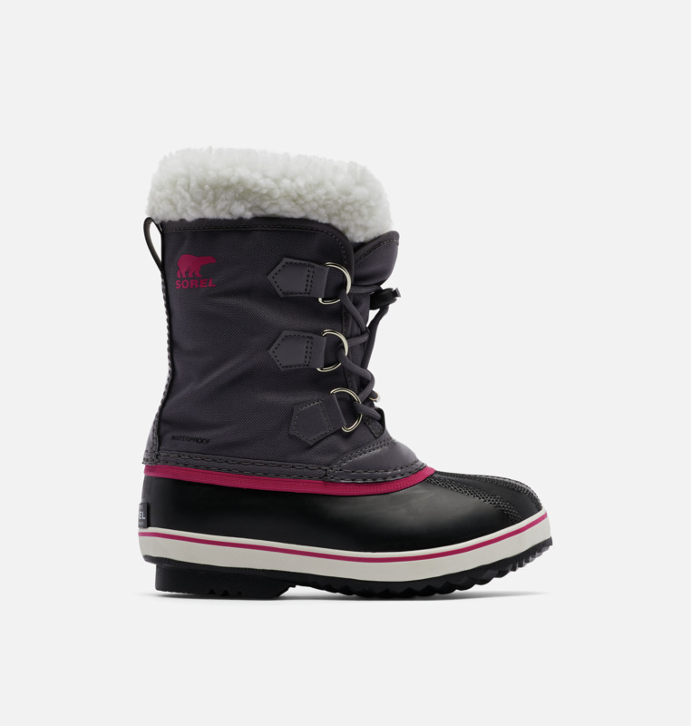 SOREL # YOOT PAC JUNIOR NOIR FUSHIA SOREL # YOOT PAC JUNIOR NOIR FUSHIA