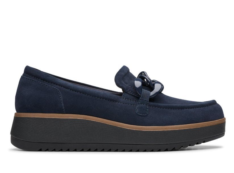 CLARKS # ZYLAH MAY NAVY SUEDE CLARKS # ZYLAH MAY NAVY SUEDE
