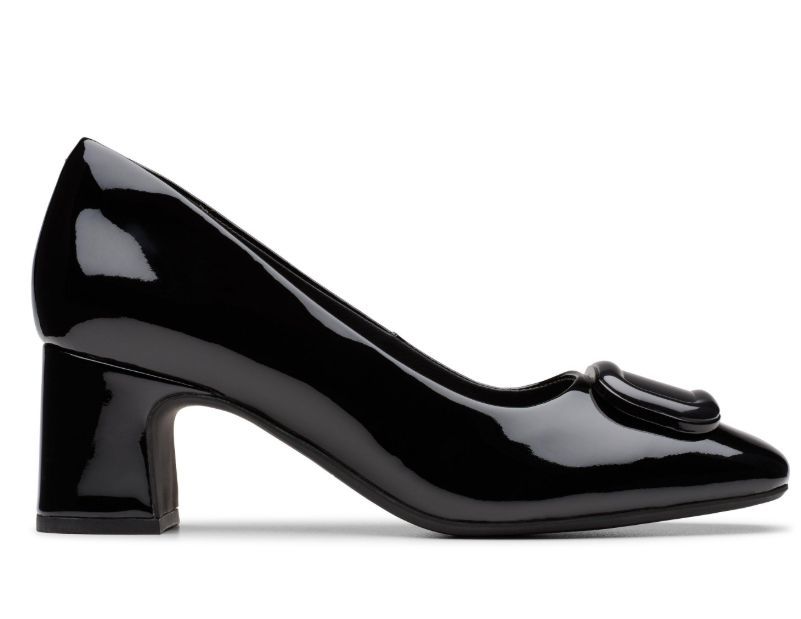 CLARKS # FERNIE TRIM NOIR VERNIS CLARKS # FERNIE TRIM NOIR VERNIS