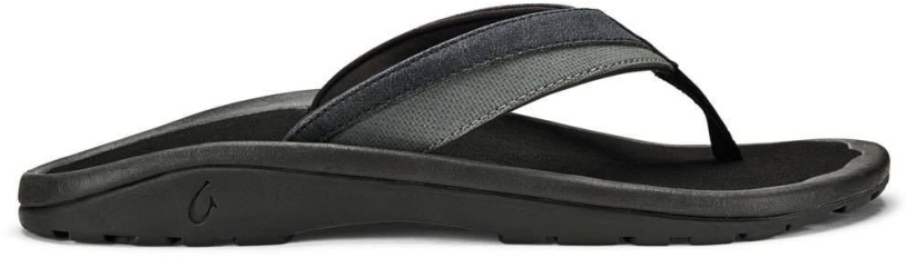 OLUKAI # OHANA KOA LAVA ROCK GRIS-NOIR - - OLUKAI