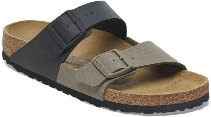 BIRKENSTOCK # ARIZONA SLIPT NOIR/STONE - 6455 - BIRKENSTOCK
