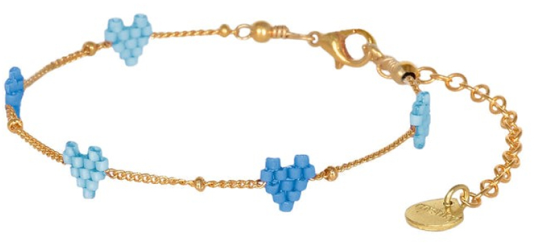 MISHKY # HEARTSY CHAIN BLEU