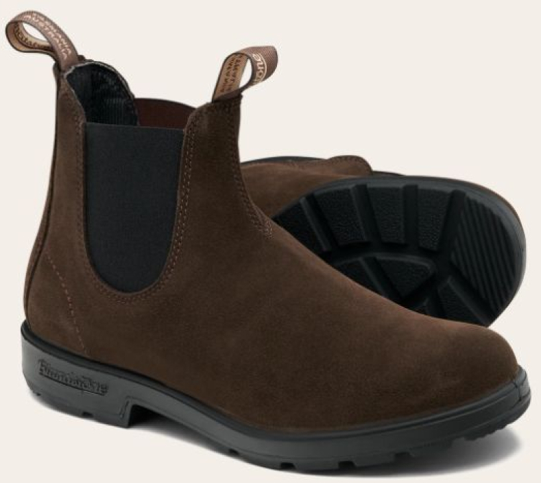 BLUNDSTONE # ORIGINALS BROWN SUEDE - B124 - BLUNDSTONE