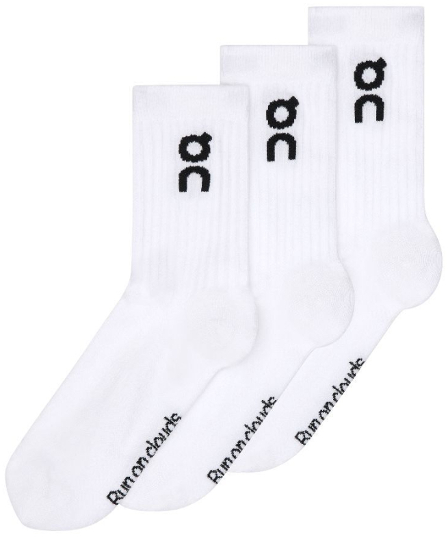 ON RUNNING # BAS LOGO HIGH 3 PAIRES BLAN - - ON
