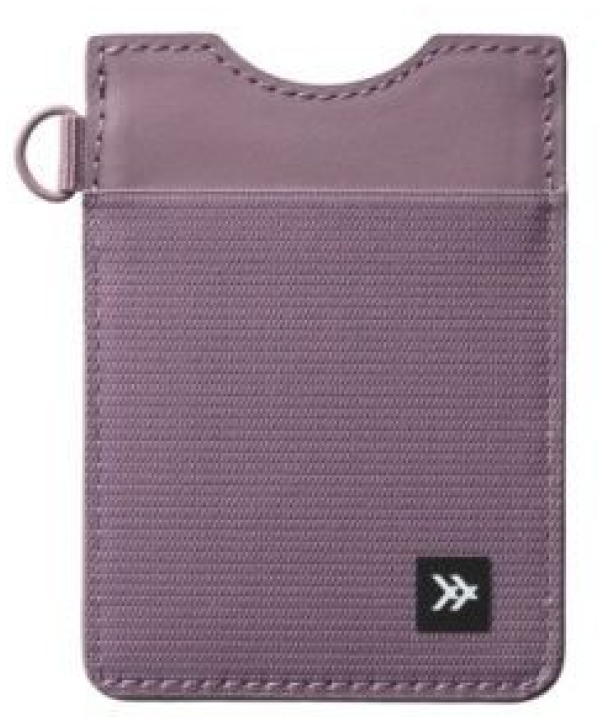 THREAD # VERTICAL WALLET MAUVE - - THREAD WALLETS LLC