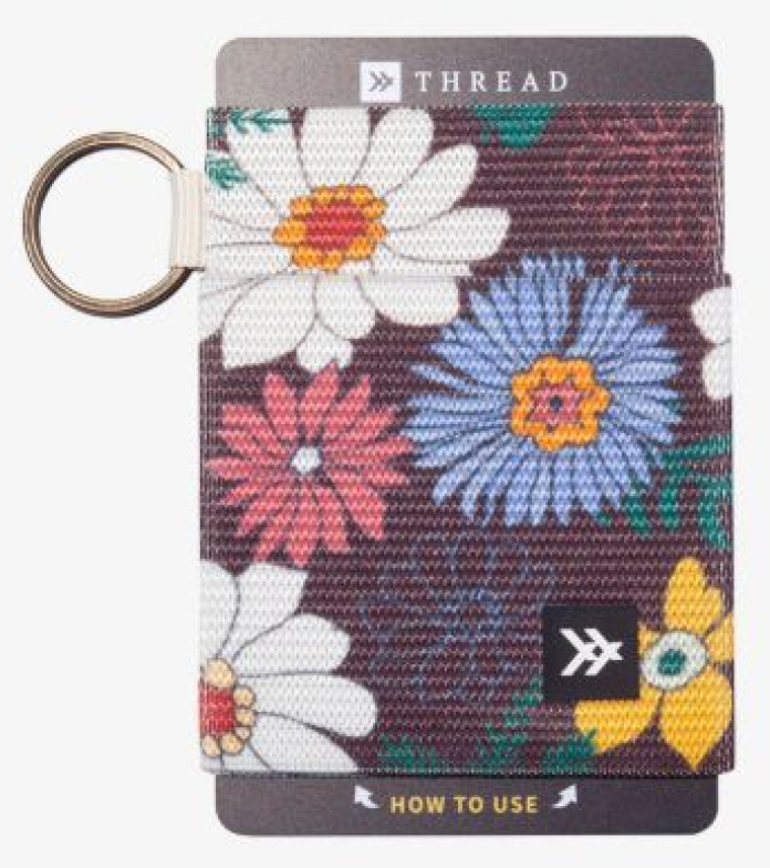 THREAD # ELASTIC WALLET CLOVER - - THREAD WALLETS LLC
