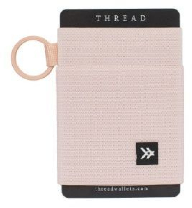 THREAD # ELASTIC WALLET ROSE DUST - - THREAD WALLETS LLC