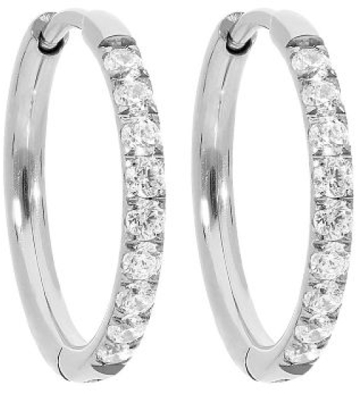 QUDO # ETERNITY 18MM BOUCLES D'OREILLES - - QUDO