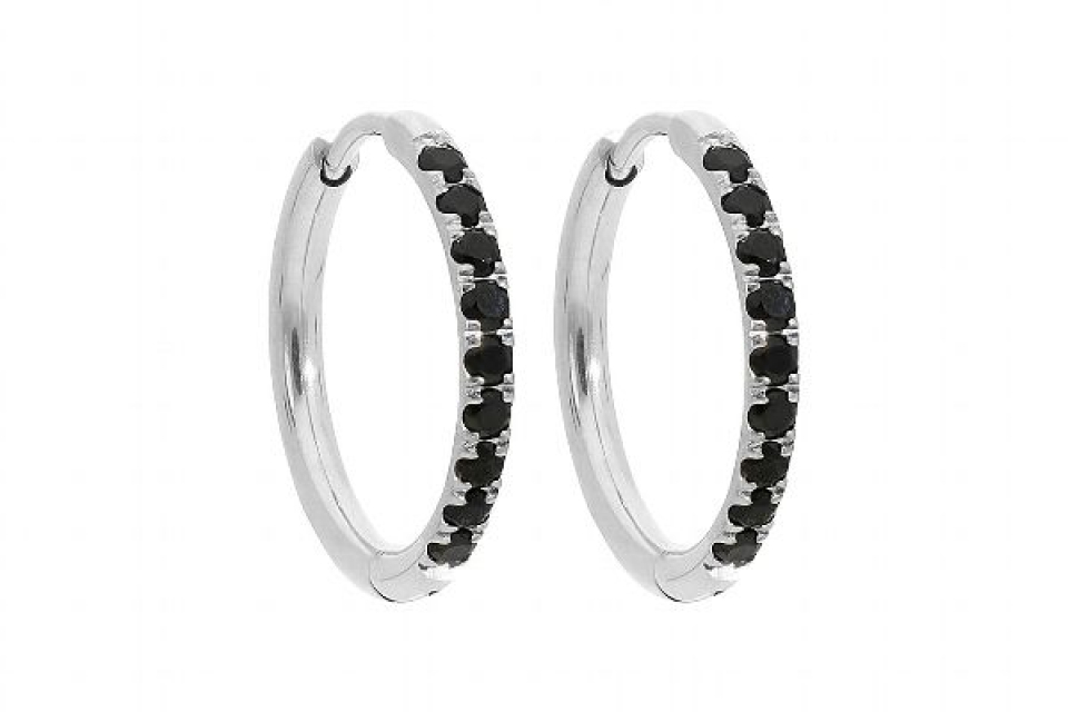 QUDO # ETERNITY 18MM BOUCLES D'OREILLES - - QUDO