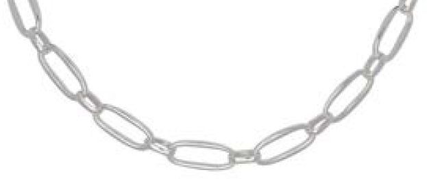 MERX # 06-5641 CHAINE 45 CM+7EXT ARGENT