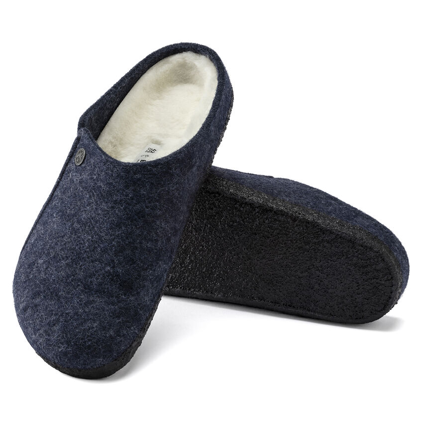BIRKENSTOCK # ZERMATT PELUCHE BLEU FONCÉ