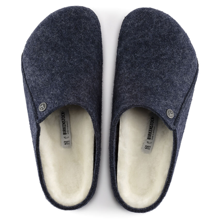 BIRKENSTOCK # ZERMATT PELUCHE BLEU FONCÉ