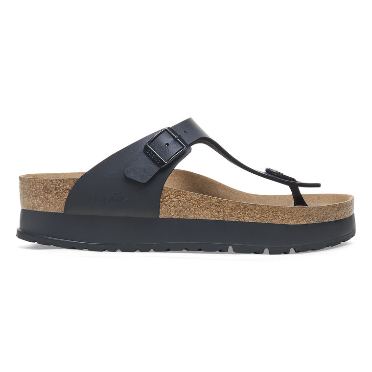 BIRKENSTOCK # GIZEH VEGAN PLATFORM NOIR