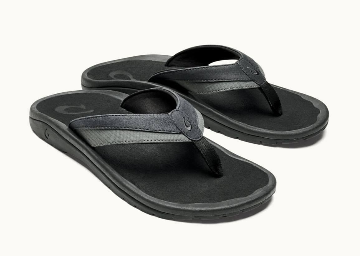 OLUKAI # OHANA KOA LAVA ROCK GRIS-NOIR