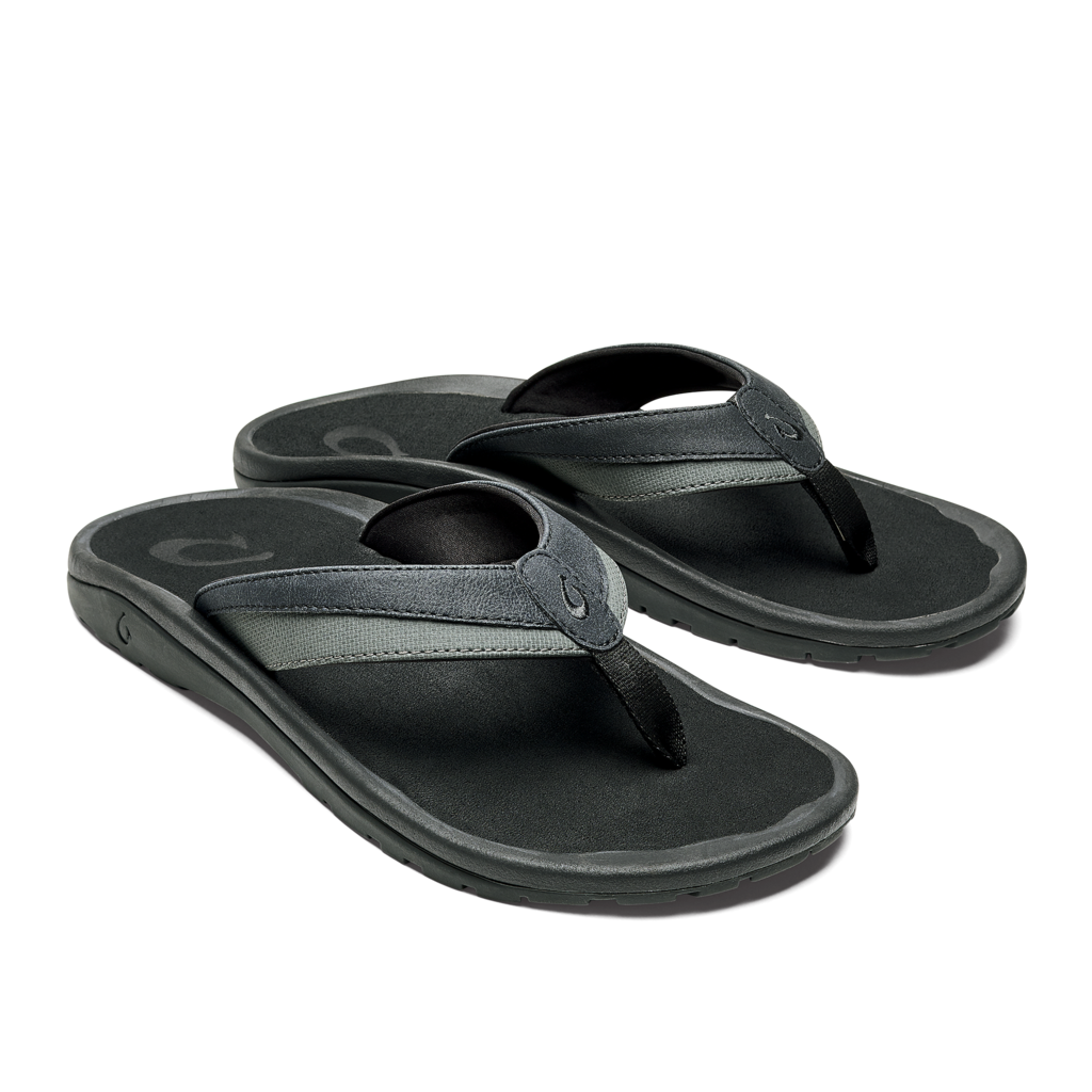 OLUKAI # OHANA KOA LAVA ROCK GRIS-NOIR