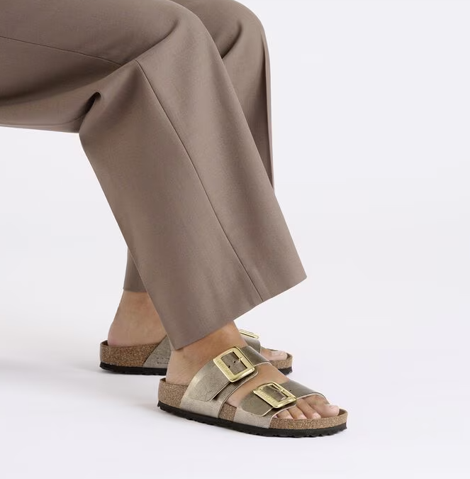 BIRKENSTOCK # SYDNEY LUXE BUCKLE TAUPE