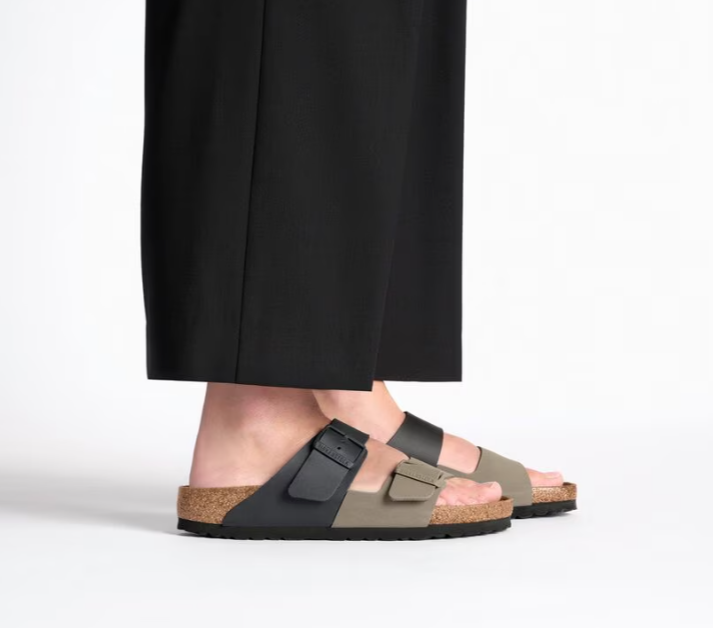 BIRKENSTOCK # ARIZONA SLIPT NOIR/STONE