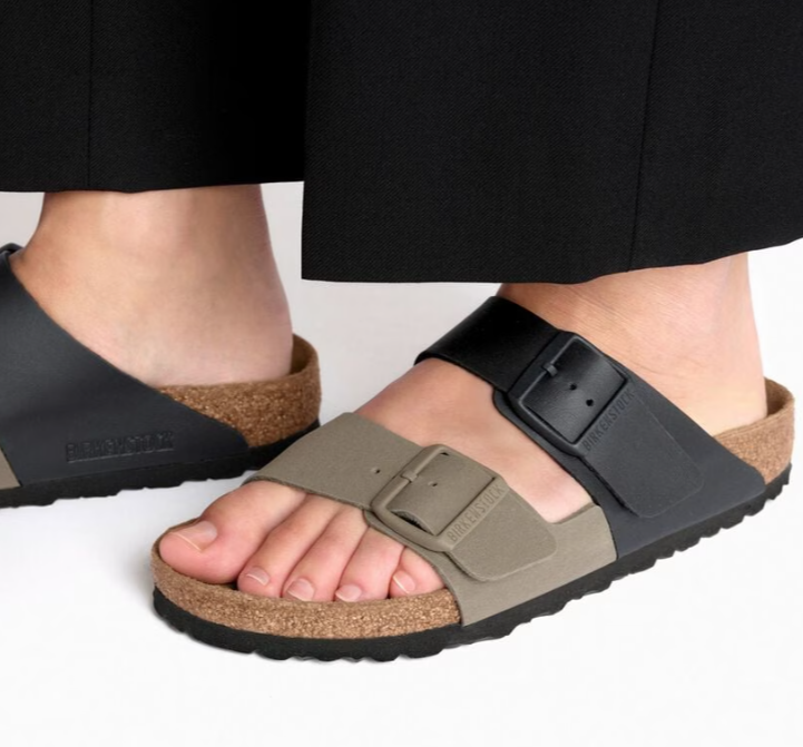 BIRKENSTOCK # ARIZONA SLIPT NOIR/STONE