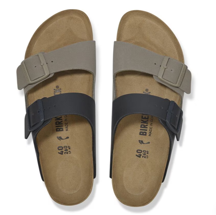 BIRKENSTOCK # ARIZONA SLIPT NOIR/STONE