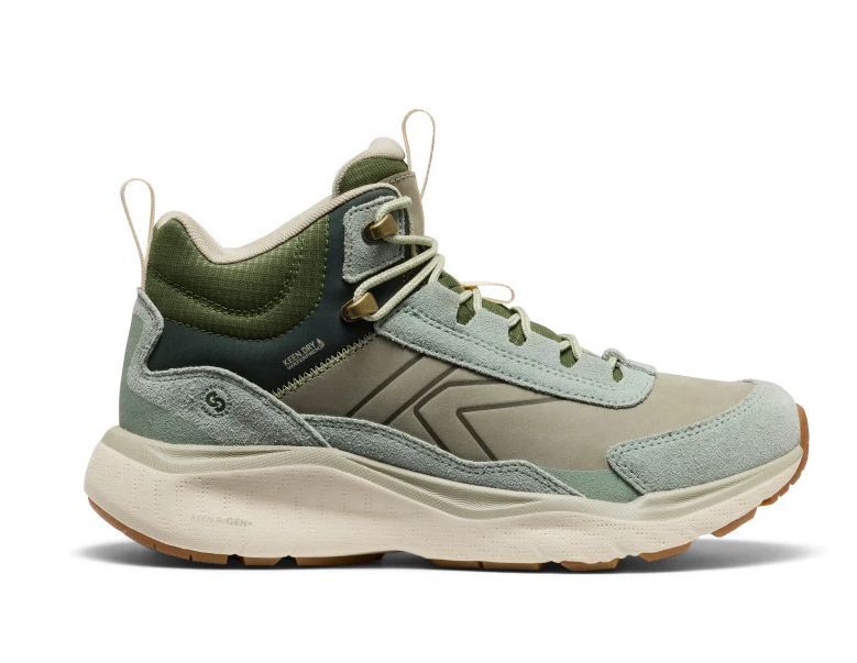 KEEN # LEIKI LEATHER MID ICEBERG GREEN/B