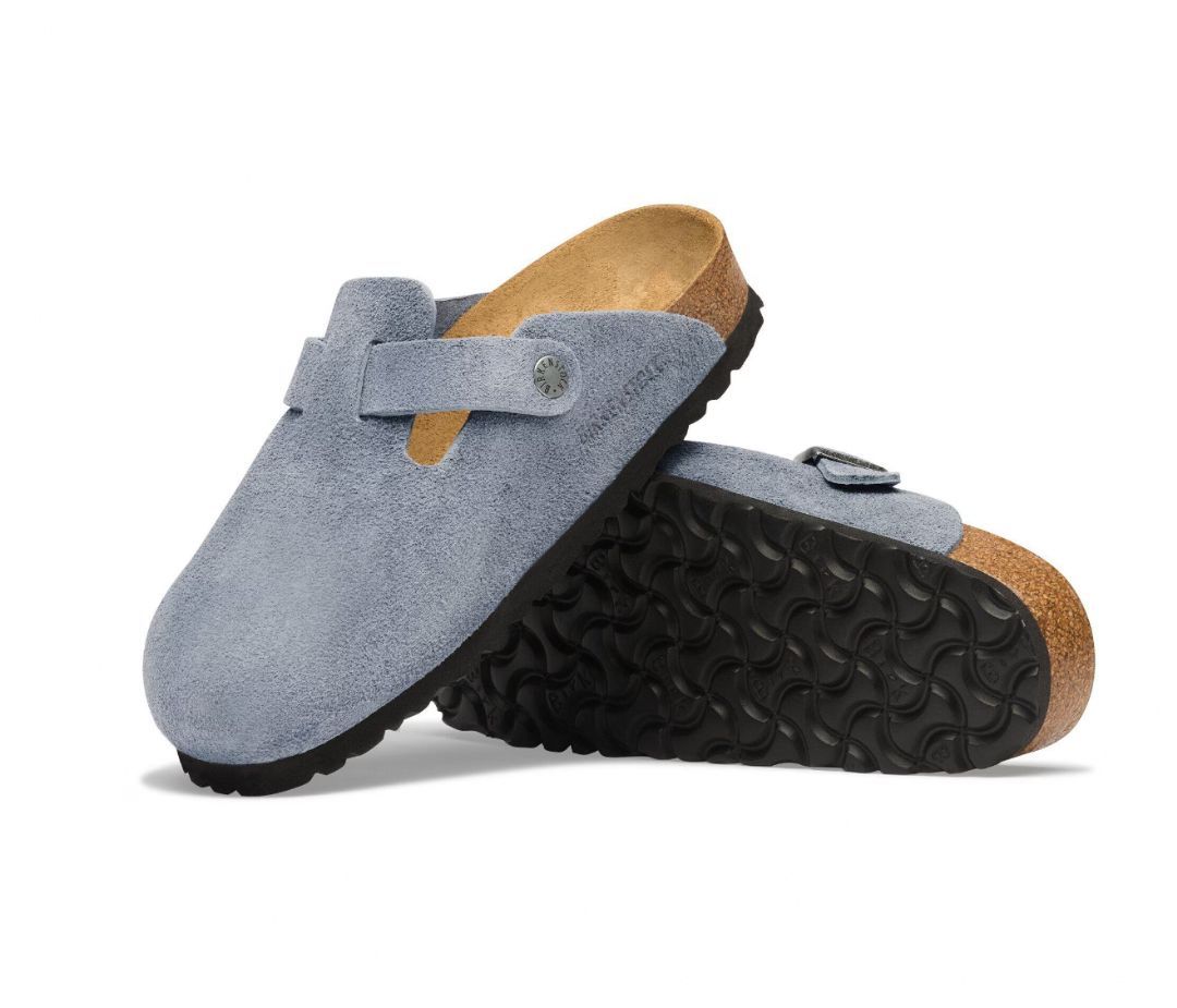 BIRKENSTOCK # BOSTON STONE BLUE SUEDES