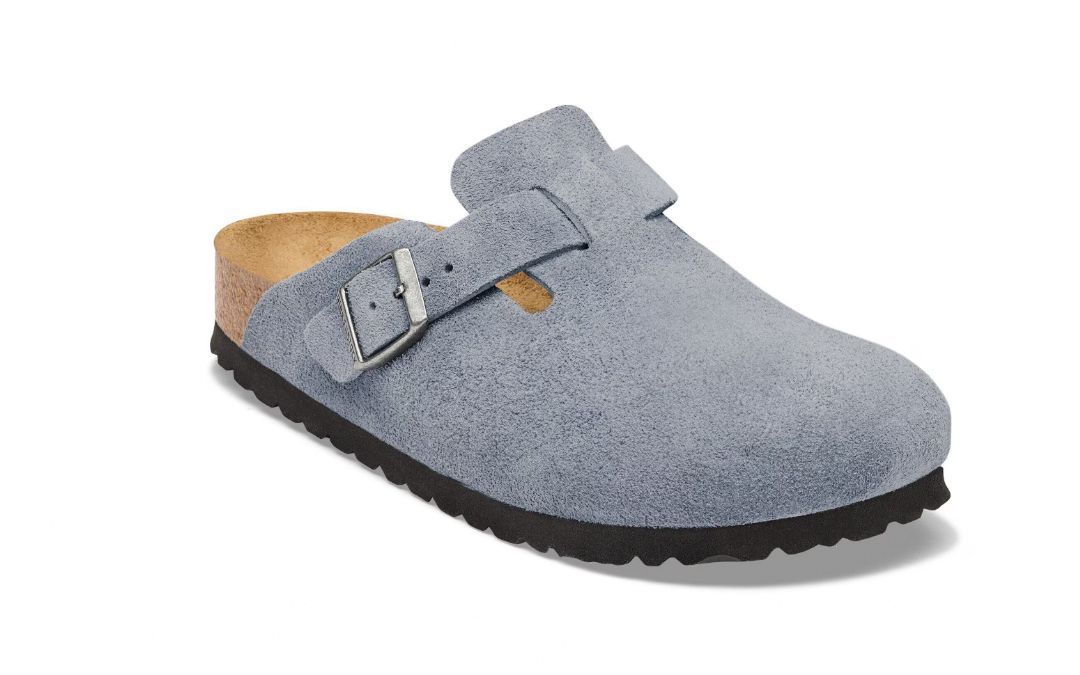 BIRKENSTOCK # BOSTON STONE BLUE SUEDES