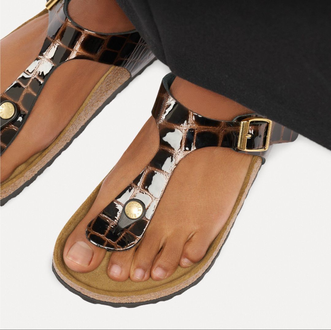 BIRKENSTOCK # GIZEH EMBOSS ANIMAL