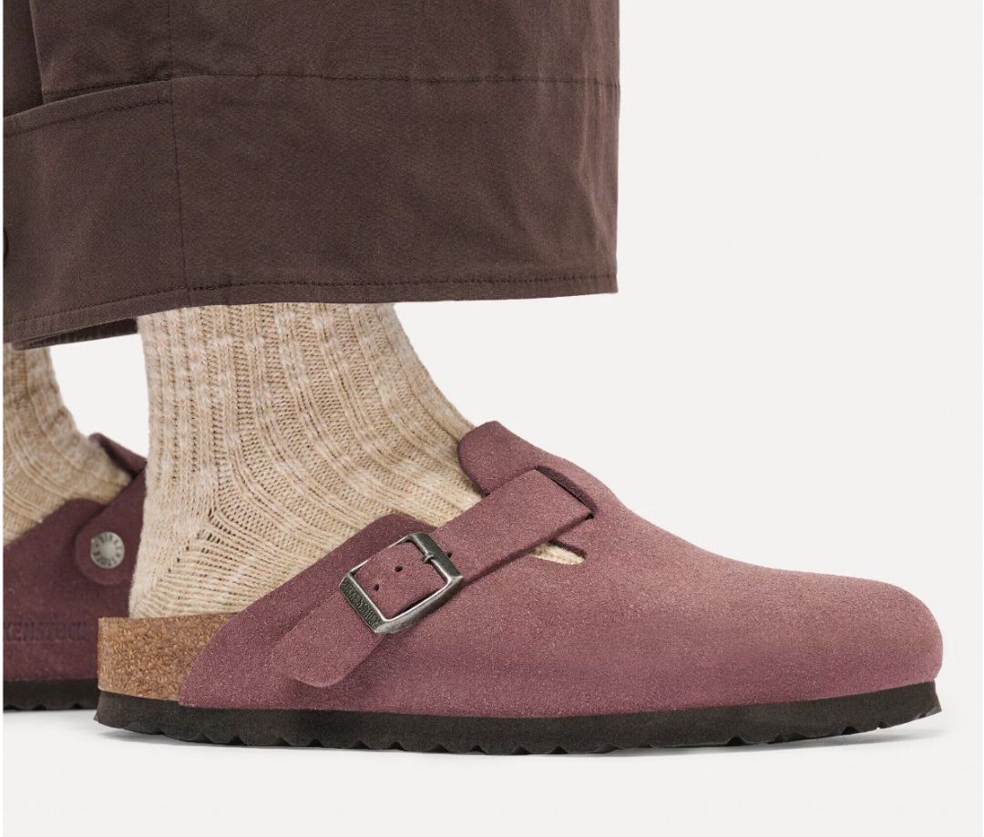 BIRKENSTOCK # BOSTON SUEDE PEPPER TONAL
