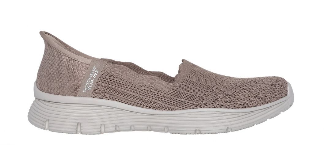 SKECHERS # SEAGER BELIEVE IT TAUPE FONCÉ