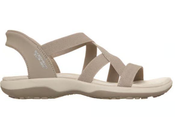 SKECHERS # REGGAE SLIM STRETCH TAUPE
