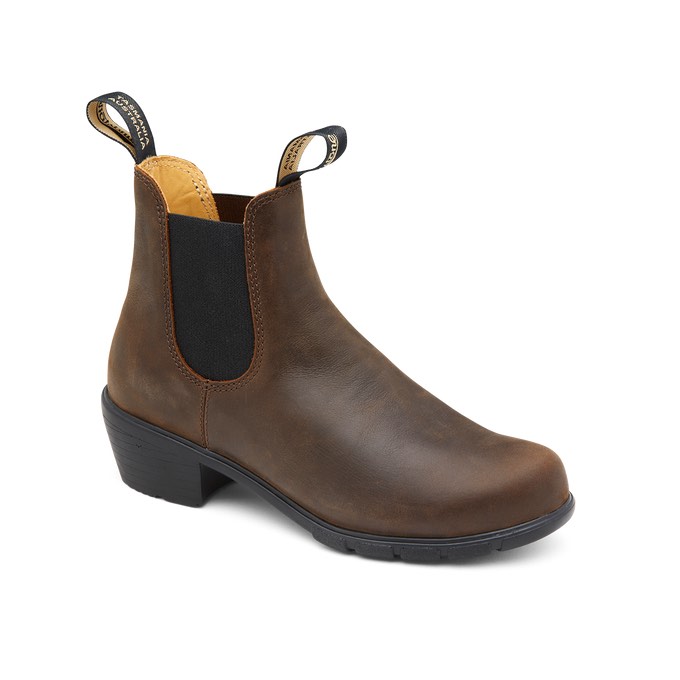BLUNDSTONE # 1673 SERIE HEEL ANT BROWN