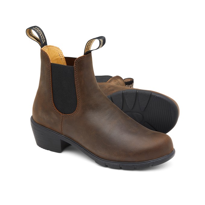 BLUNDSTONE # 1673 SERIE HEEL ANT BROWN