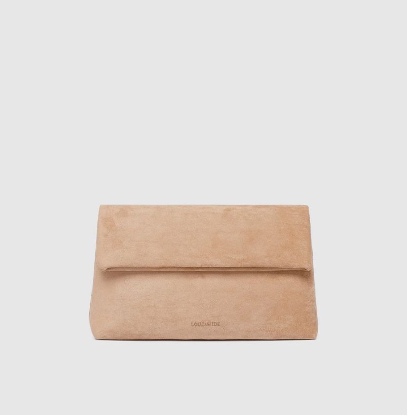LOUHENHIDE # LUKA SUEDE CLUTCH CROSSBODY