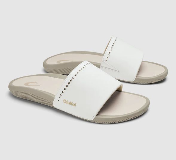 OLUKAI # ULELE BLANC/NOIR