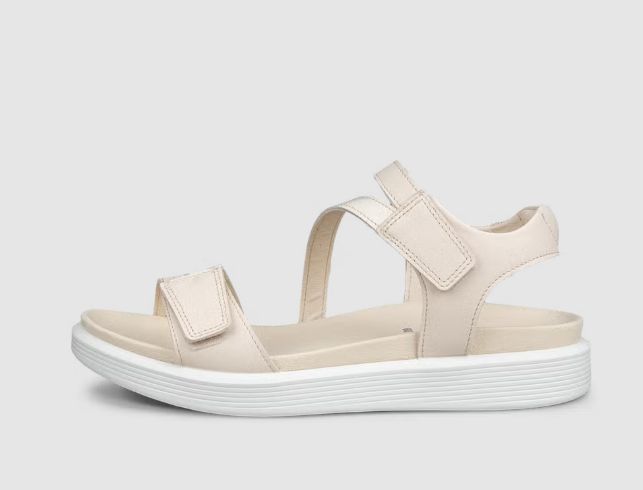 ECCO # SOFT 3 STRAP LIMESTONE BEIGE