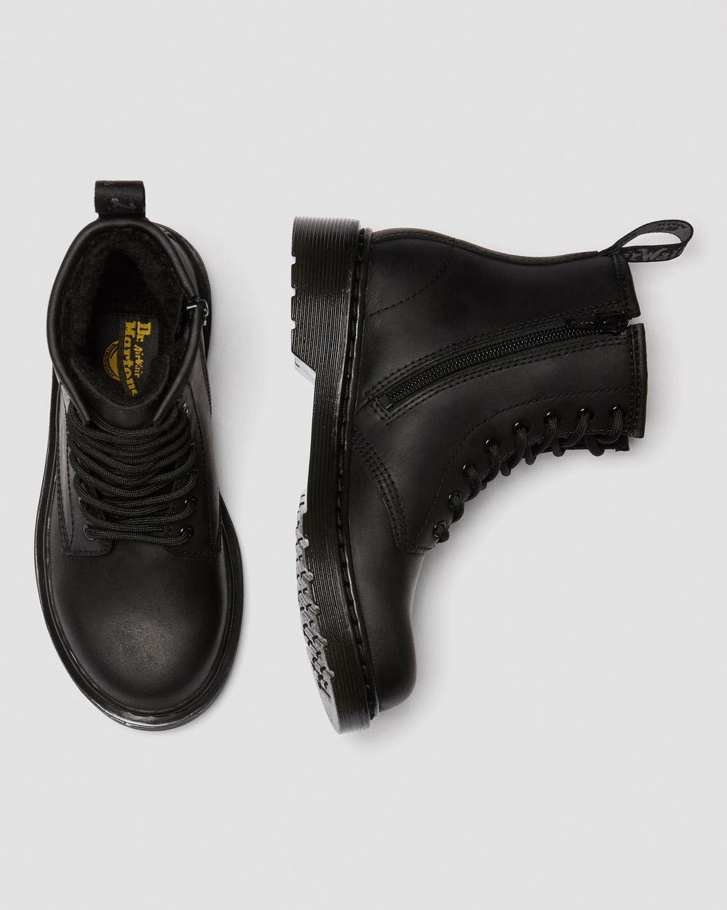 DR MARTENS # 1460 SERENA NOIR IMPERMEABL