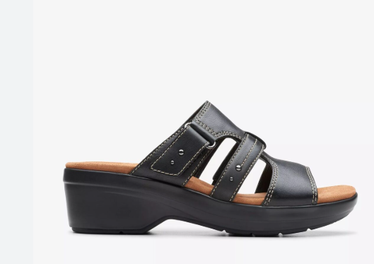 CLARKS # TULEAH JANE CUIR NOIR