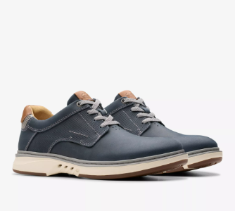 CLARKS # UN BRILEY PACE MARINE CUIR