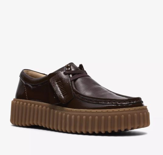 CLARKS # TORHILL BEE BRUN FONCÉ VERNIS