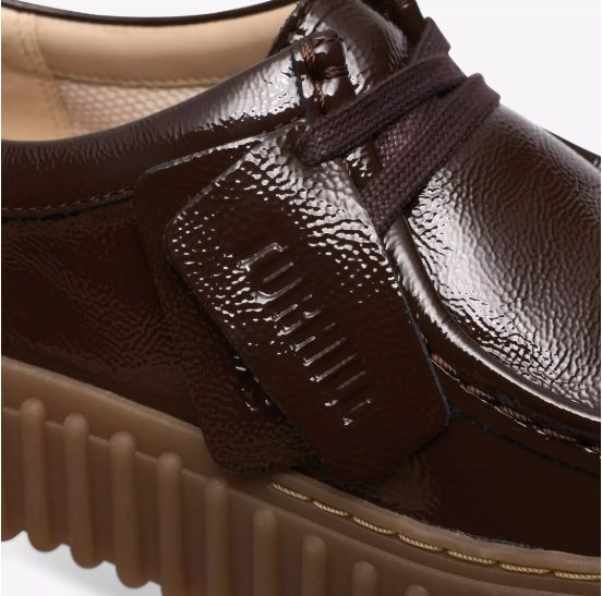 CLARKS # TORHILL BEE BRUN FONCÉ VERNIS