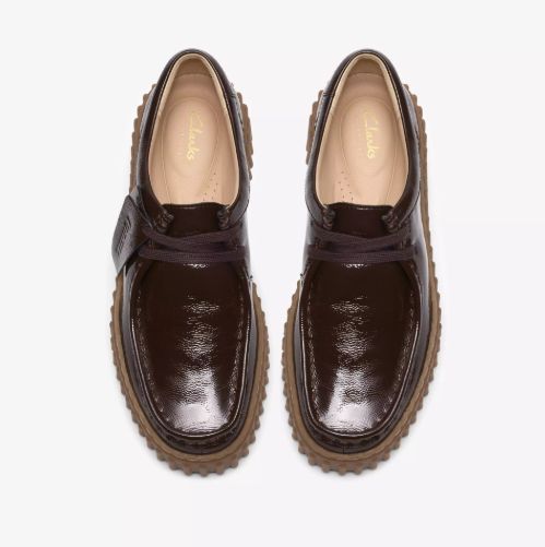 CLARKS # TORHILL BEE BRUN FONCÉ VERNIS