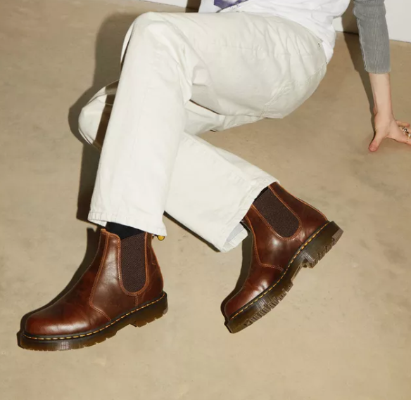 DR MARTENS # 2976 DARK TAN