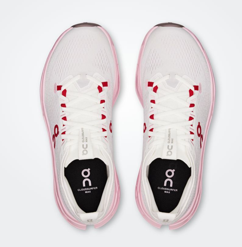 ON # CLOUDSURFER MAX IVORY/PEONY