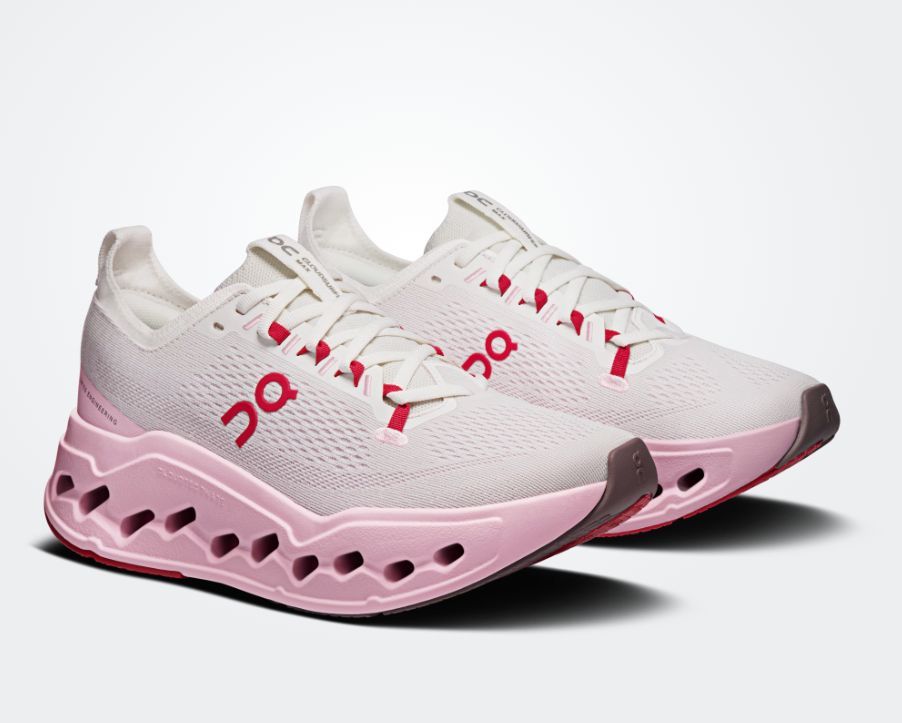 ON # CLOUDSURFER MAX IVORY/PEONY