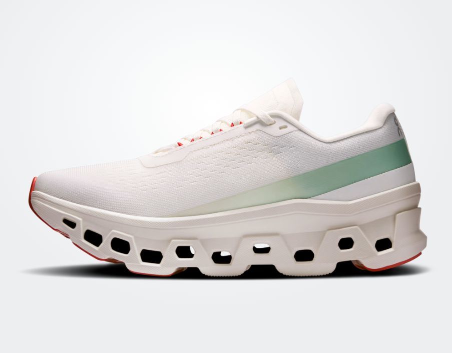 ON # CLOUDMONSTER 1 IVORY/CREEK