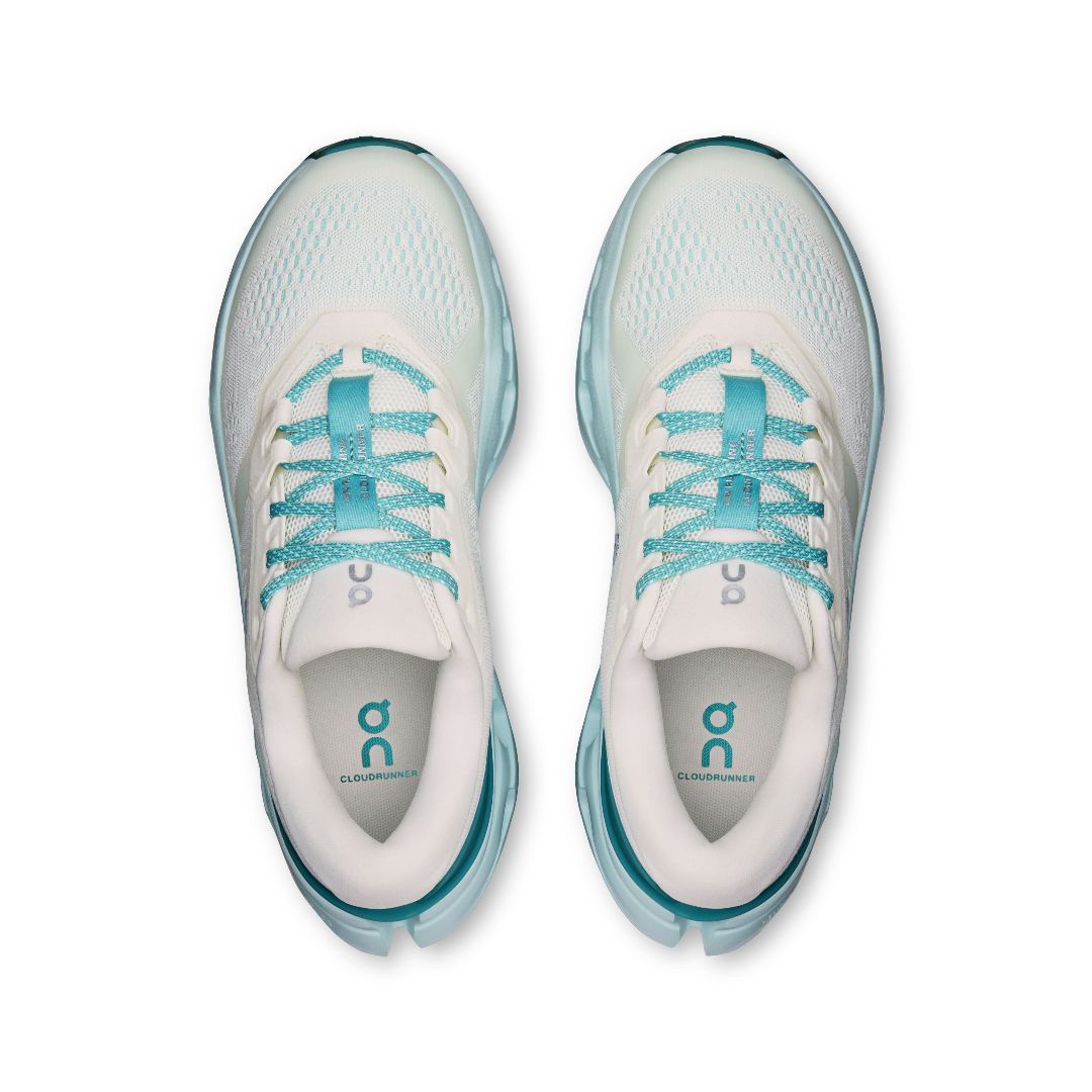 ON #CLOUDRUNNER 3 IVORY/AQUAMARINE