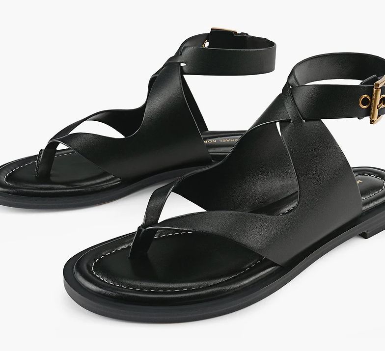 MICHAEL KORS # IRENE FLAT THONG NOIR