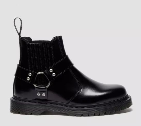 DR MARTENS # 2976 HARNESS BLACK ANALINE