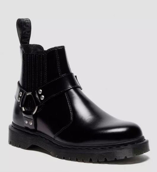 DR MARTENS # 2976 HARNESS BLACK ANALINE