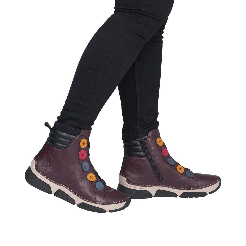 RIEKER # 45977-30 BOURGOGNE MULTI